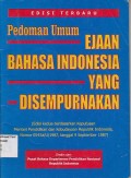 Pedoman Umum Ejaan Bahasa Indonesia Yang Disempurnakan