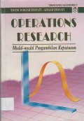 Operations Research : Model - Model Pengambilan Keputusan