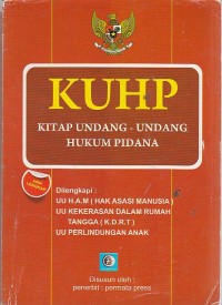 KUHP Kitab Undang - Undang Hukum Pidana